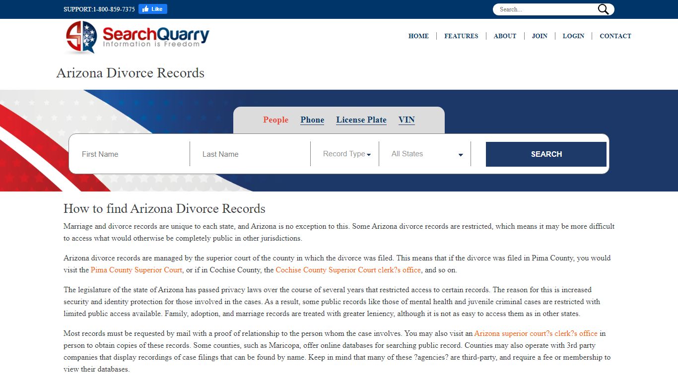Free Arizona Divorce Records | Enter a Name & View Divorce ...